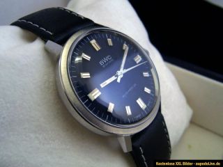 BWC Automatik Uhr ca. 1980 Herrenuhr AUTOMATIC Armbanduhr WUNDERSCHÖN