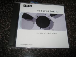 Generation X (Billy Idol)   The Archive Series CD Album