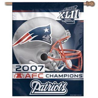 New England Patriots Banner 2007 AFC Champions Flag