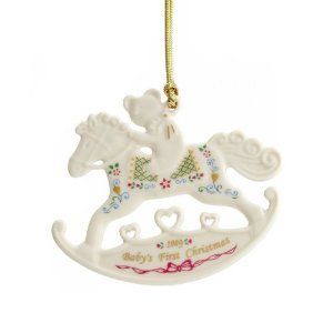 Babys First Christmas Rocking Horse Ornament 2009: Home & Kitchen