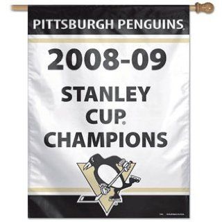 Pittsburgh Penguins 2009 Stanley Cup Arena Banner Flag