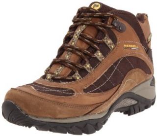 com Merrell Womens Siren Waterproof Mid Leather Lace Up Boot Shoes