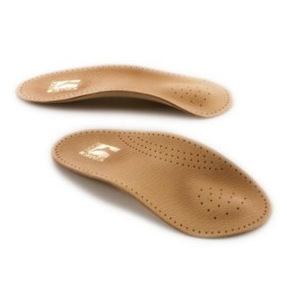  FootSmart Mens / Womens 3/4 Length Leather Arch Insoles: Shoes