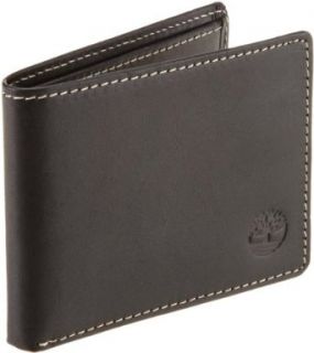 Timberland Mens Hookset Mini Slimfold Wallet, Black, One