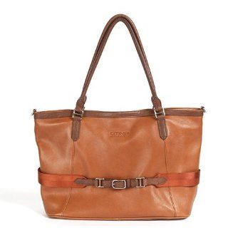 Violett   Mocha (tan brown) Leather Handbag: Shoes