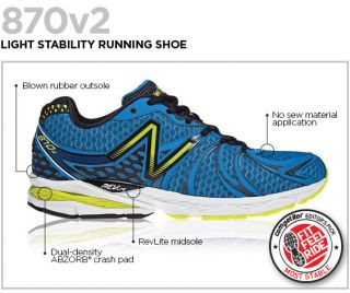  New Balance Mens M870v2 Light Stability Running Shoe Shoes