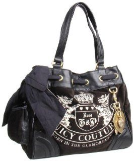 Velour Heritage Crest Daydreamer Tote,Black/Black,one size Shoes