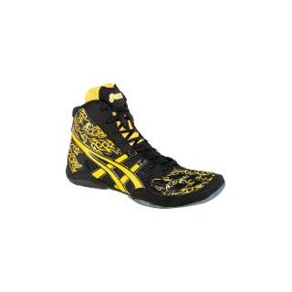 Asics Split Second 9 LE   TATOO   Wrestling Shoes   Black/Yellow