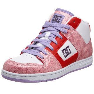  DC Womens Manteca 2 Mid SE Sneaker,White/A.Red,10 M Shoes