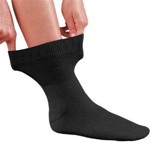 Toe  Womens Non binding Top Socks 3 Pack, white, fits shoes size 4 10