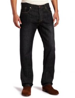 Perry Ellis Mens Modern Jean, Dark Grey, 36x30 Clothing