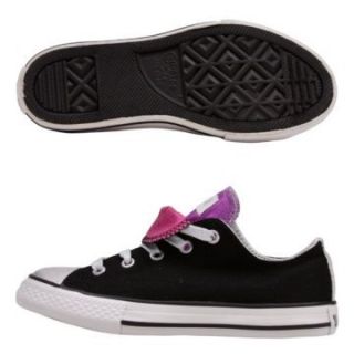 Kids AS Double Tongue Ox Pre/ (Black/Raspberry Rose 13.0 M) Shoes