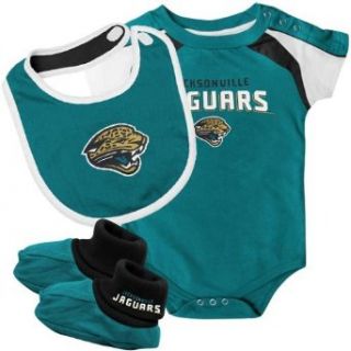 Jacksonville Jaguars Newborn Teal Team Creeper, Bib
