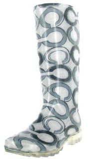 COACH Pixy Printed Womens Rain Boots Size 11: Shoes