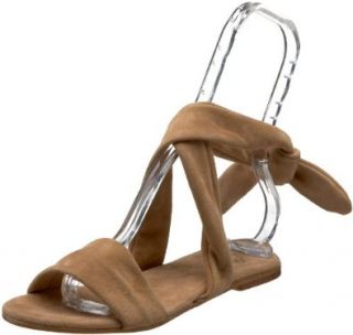  Butter Womens Aspen Ankle Wrap Sandal,camel suede,5 M US: Shoes