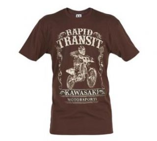 Kawasaki KX Rapid Transit Motocross T Shirt Brown X Large