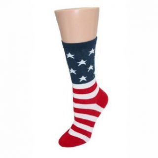 K. Bell Womens American Flag Novelty Socks Clothing
