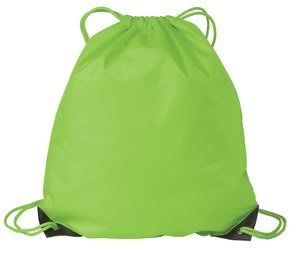 Port Authority Basic Drawstring Backpack   Bright Lime