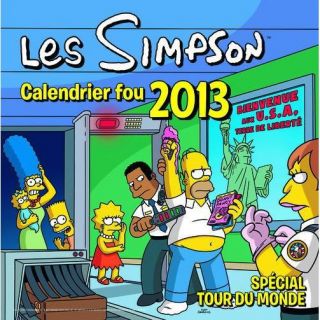 LES SIMPSON ; CALENDRIER 2013 ; SPECIAL TOUR DU MO   Achat / Vente BD
