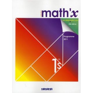 MathX; 1ère S ; manuel de lélève (édition 2011)   Achat / Vente