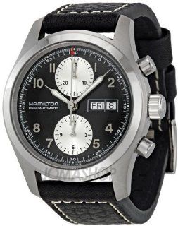 Hamilton Mens H71566733 Khaki Field Black Dial Watch Watches 