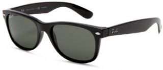 Ray Ban RB2132 Polarized New Wayfarer Sunglasses,Black