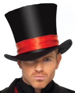 Top Hat Velvet Adult Accessory Clothing