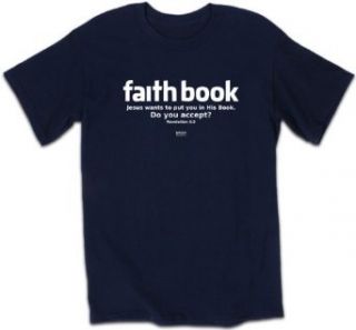 Faith Book T Shirt   Christian T Shirts: Clothing