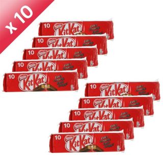 10 x 10   Achat / Vente CONFISERIE DE CHOCOLAT NESLE KITKAT 10 X 10