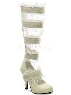Ivory Strappy Mummy Costume Shoes   9 Shoes