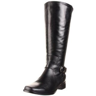 Womens Mentor Wide Calf Boot,Black Burnished Leather,8 WW US Shoes