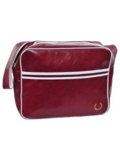 Fred Perry Oxblood Red/White Shoulder Bag Clothing