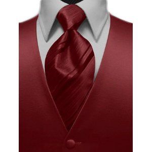Vest   Apple Satin Vest with Laguna Beach Tie (34 38 small) Clothing