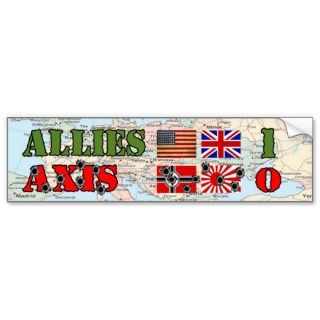 Allies vs. Axis World War II Bumper Sticker