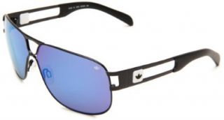 ,Black Shiny Frame/Steel Blue Mirror Lens,One Size: Adidas: Shoes