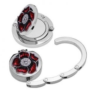 Designer Collection Red Glass Flower Magnetic Foldable