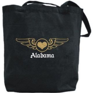 Canvas Tote Bag Black  Alabama Gothic  State Clothing