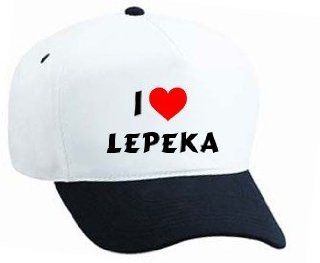 Baseball Cap with I Love Lepeka (first name/surname