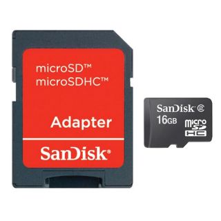 SANDISK MicroSD 16 Go + adaptateur SD   Achat / Vente CARTE MEMOIRE