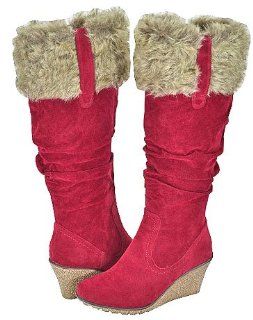 Breckelles Kansas 13 Red Women Casual Boots, 6 M US Shoes