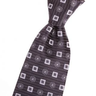 Solid black neckties, white dotted starburst, white