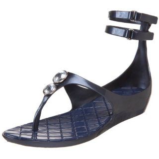  Grendha Womens Authentic Gladiator Sandal,Blue,8 M US Shoes
