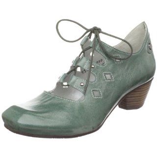 Fidji Womens E790 Tie Up Oxford,Teal,38.5 EU (US Womens 8 M) Shoes