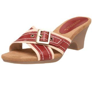  Aerosoles Womens Algebra Mule Sandal,Red Combo,5.5 M US Shoes