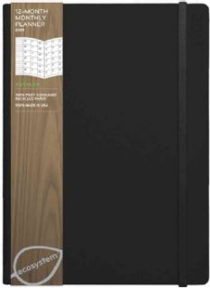 Ecosystem 12 month Monthly 2011 Planner Large (Onyx) (Calendar