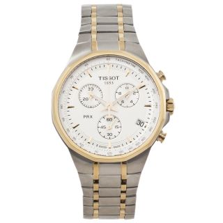 Tissot Mens PRX Two tone Chronograph Watch Today: $599.99