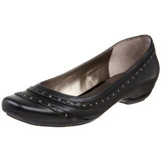 REACTION Womens Sensible Secret Flat With Studs,Black,5 M US Shoes