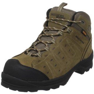 : Skechers for Work Mens Steel Toe Preserve Boot,Taupe,7 M US: Shoes