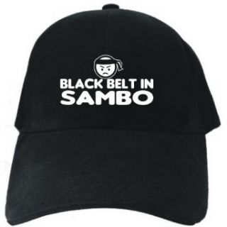 BLACK BELT IN Sambo Black Baseball Cap Unisex Clothing