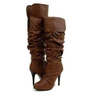 Wild Rose Furge45 Knee High Boots Brown: Shoes